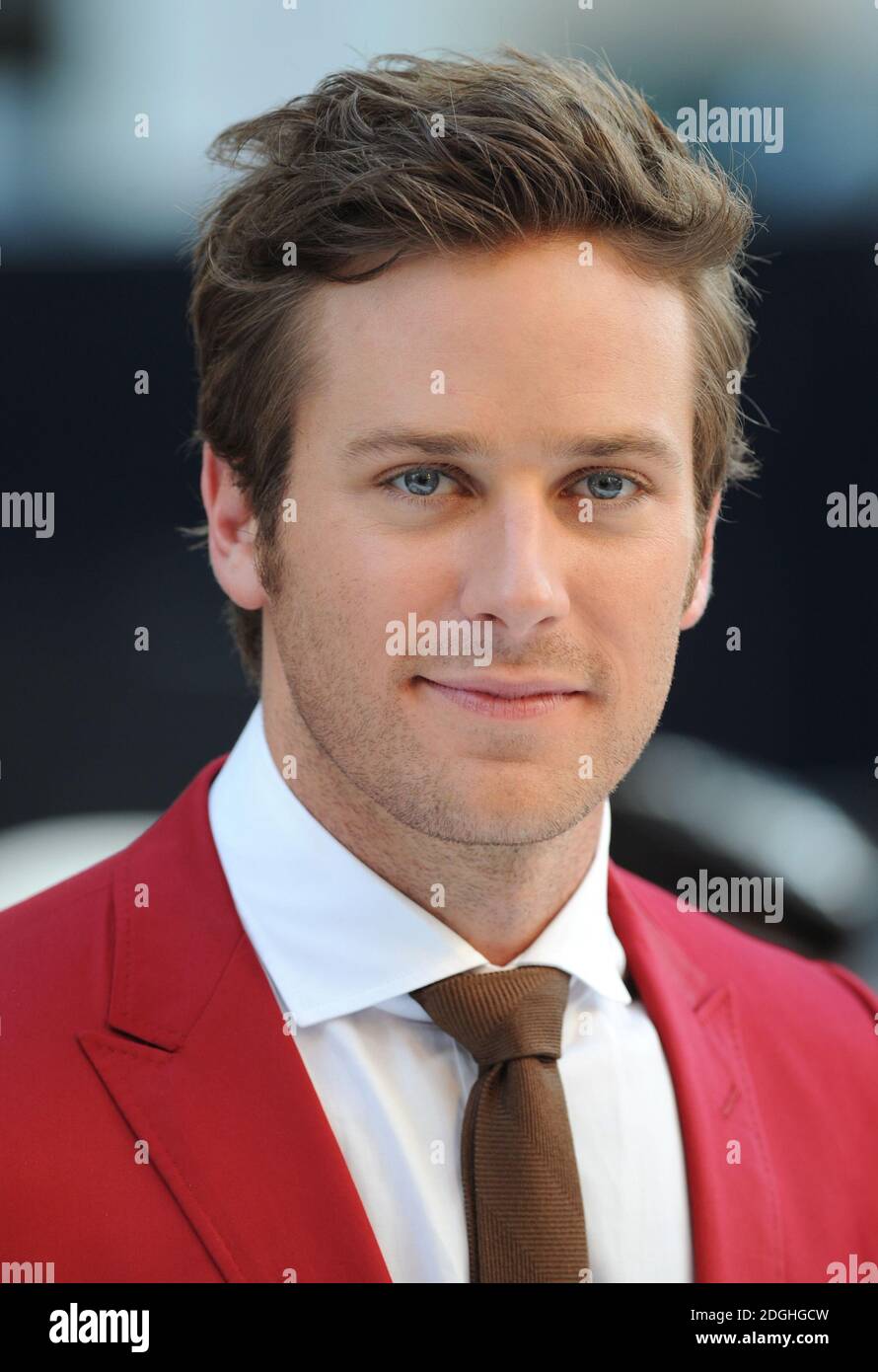 Armie Hammer arriving at the Premiere of The Lone Ranger,