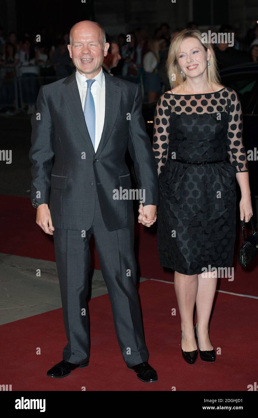 William Hague and wife Ffion Hague arriving at the GQ Men of the Year Awards 2013, The Royal Opera House, Covent Garden, London. Stock Photo