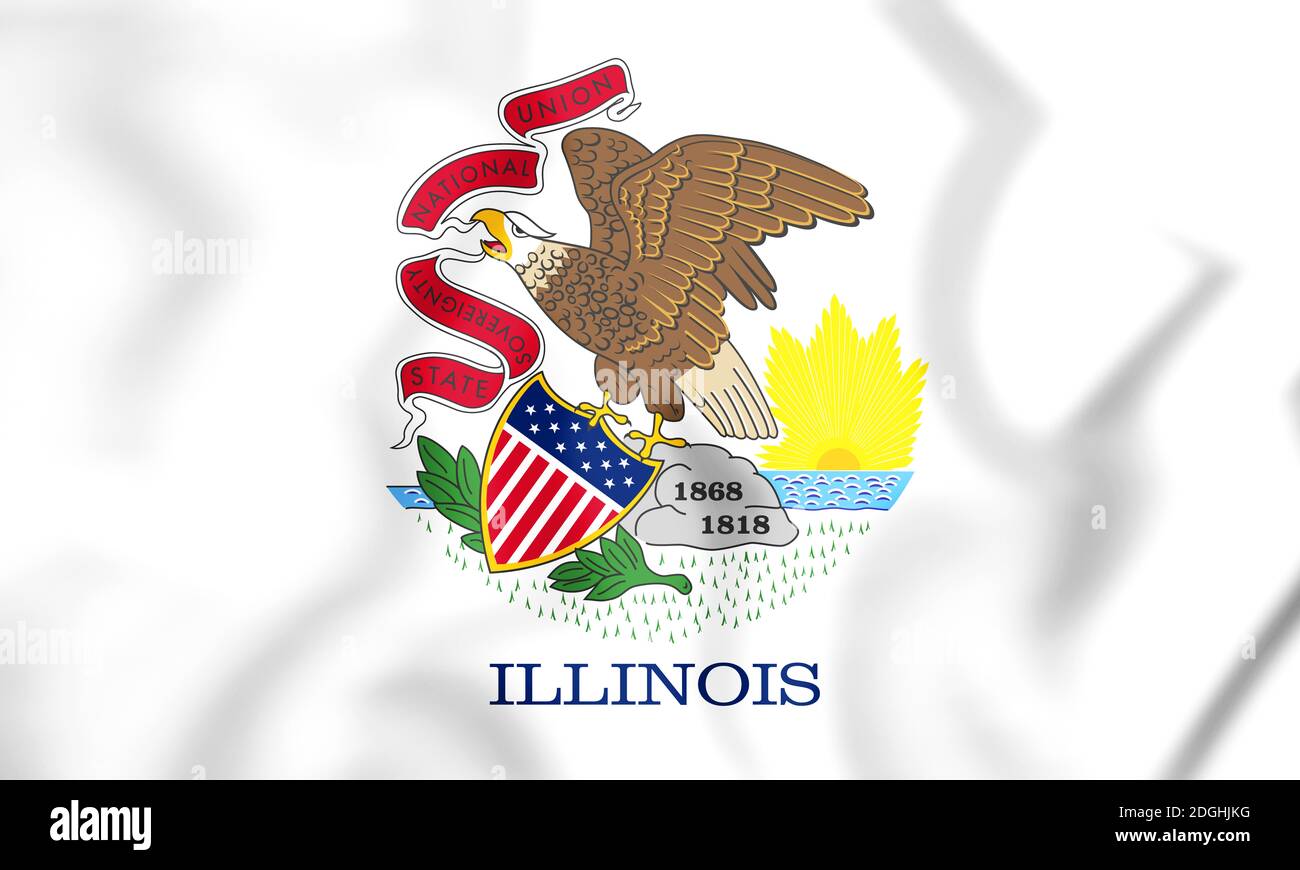 Flag of Illinois Stock Photo - Alamy