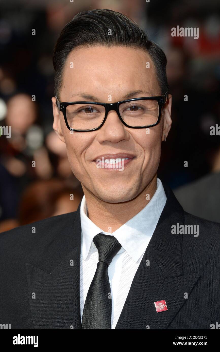 Gok Wan arriving at the Princes Trust Awards 2014, Odeon Cinema
