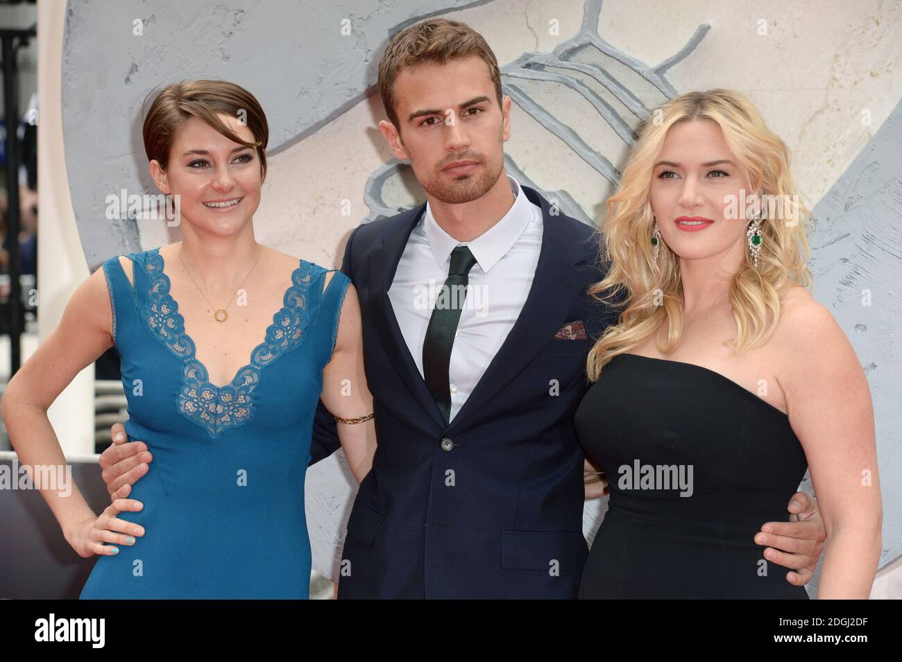 Shailene Woodley Theo James And Kate Winslet Arriving At The Divergent