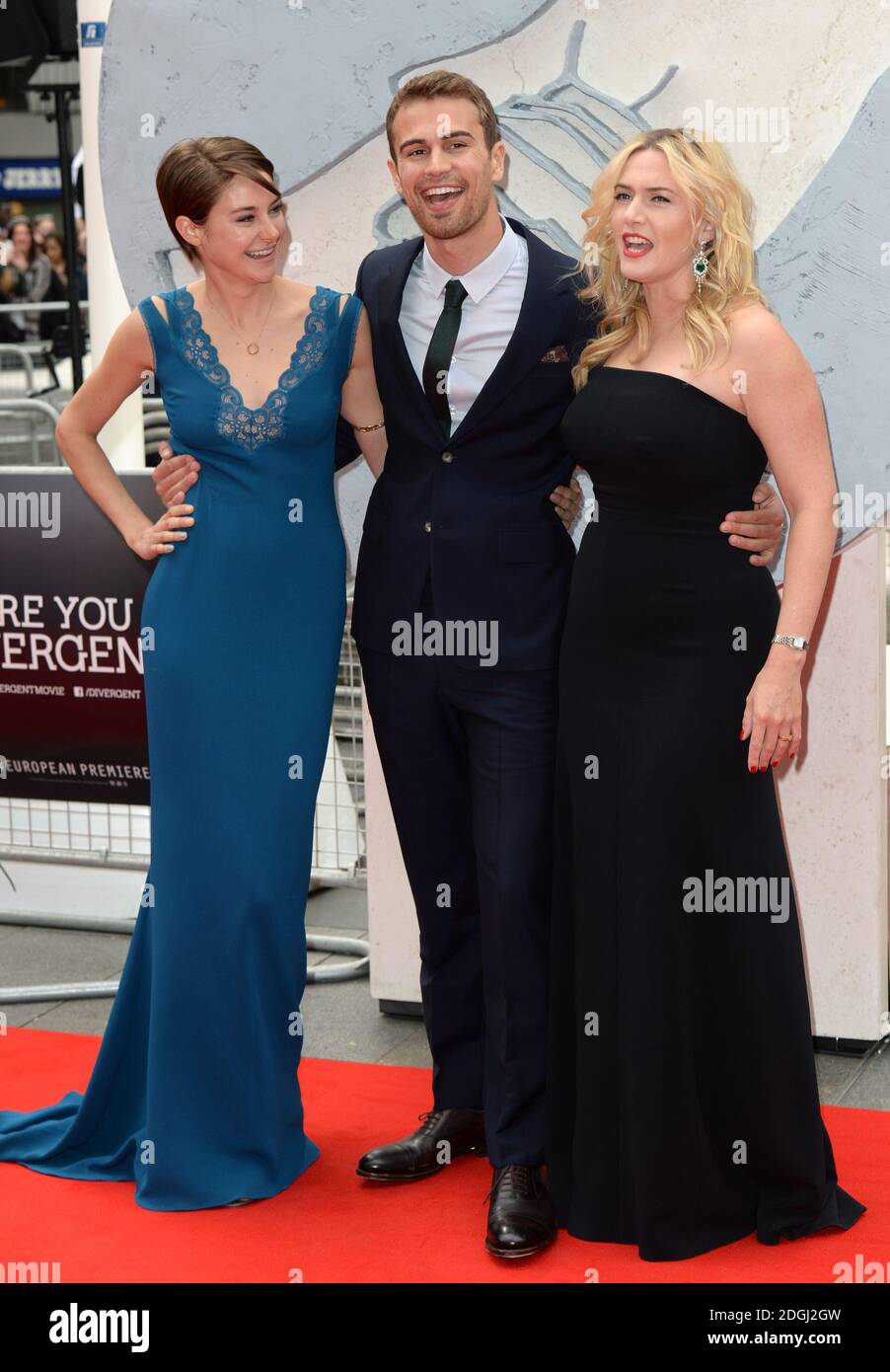 Shailene Woodley Theo James And Kate Winslet Arriving At The Divergent