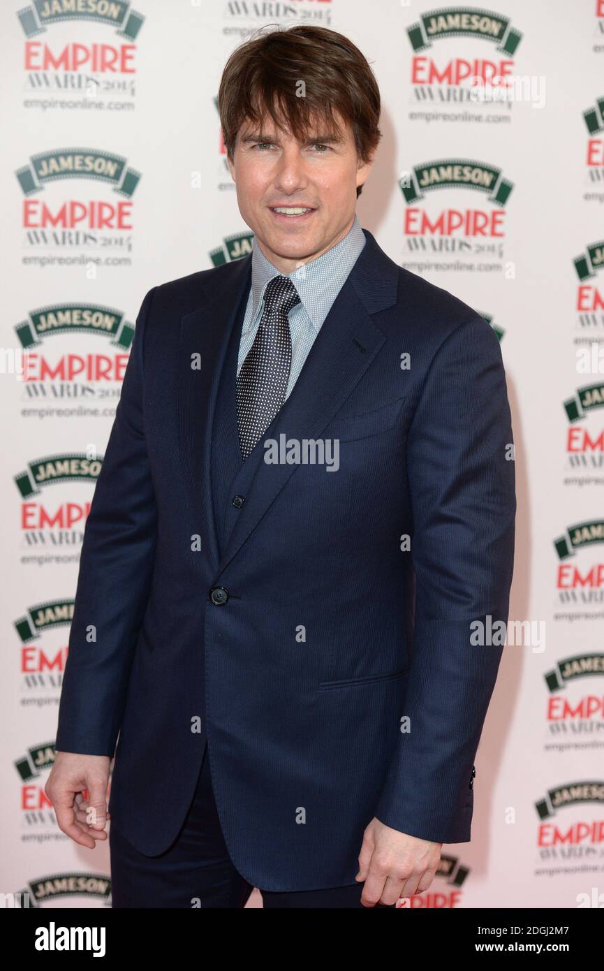 Tom Cruise arriving at the Empire Film Awards 2014, Grosvenor House Hotel, London. Stock Photo