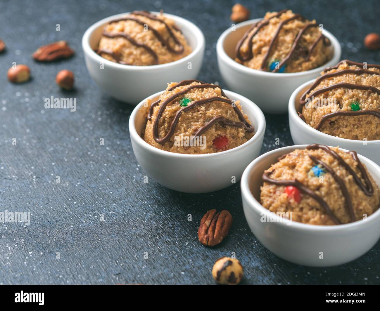 Eatable raw monster cookie dough Stock Photo