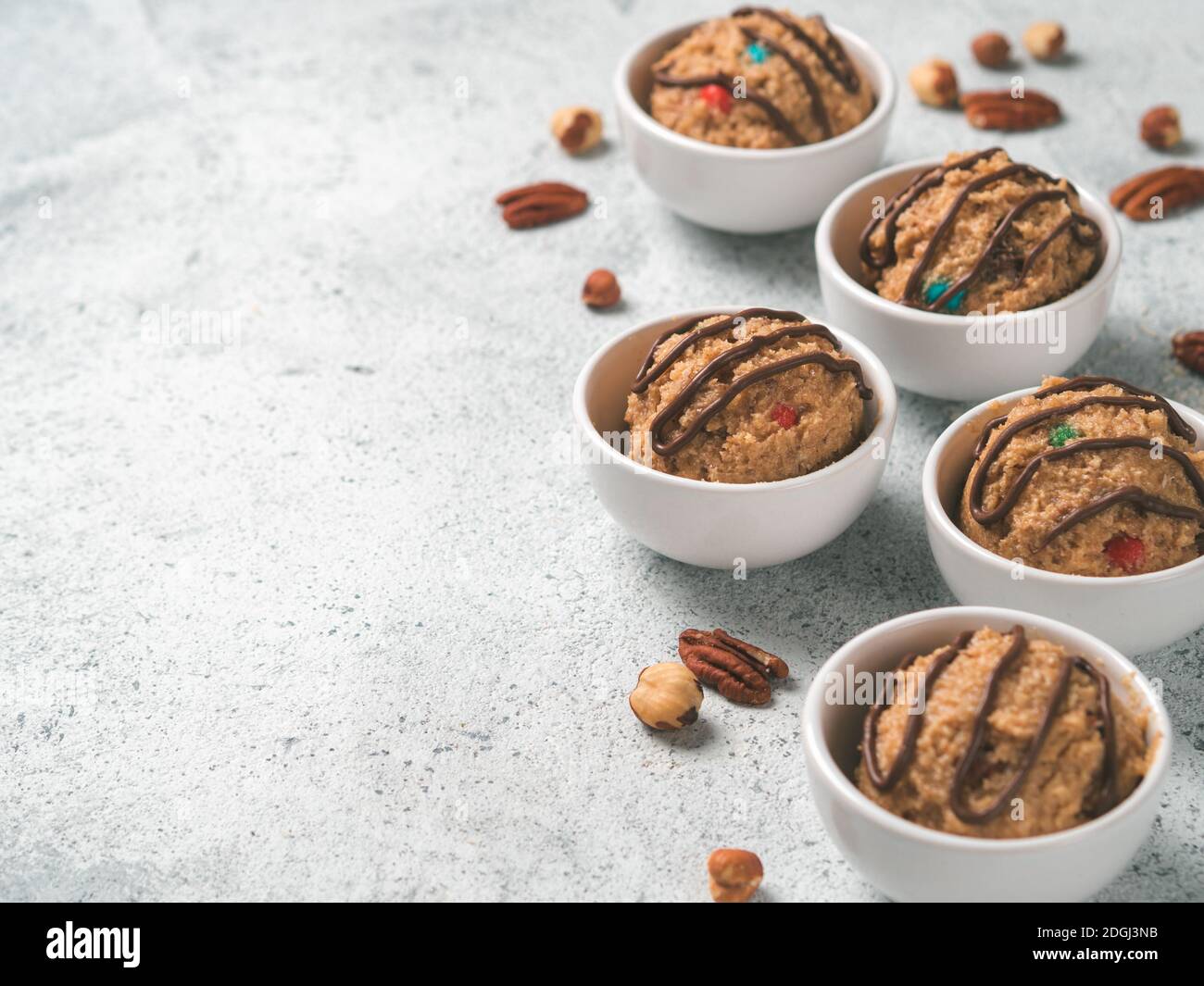 Eatable raw monster cookie dough Stock Photo