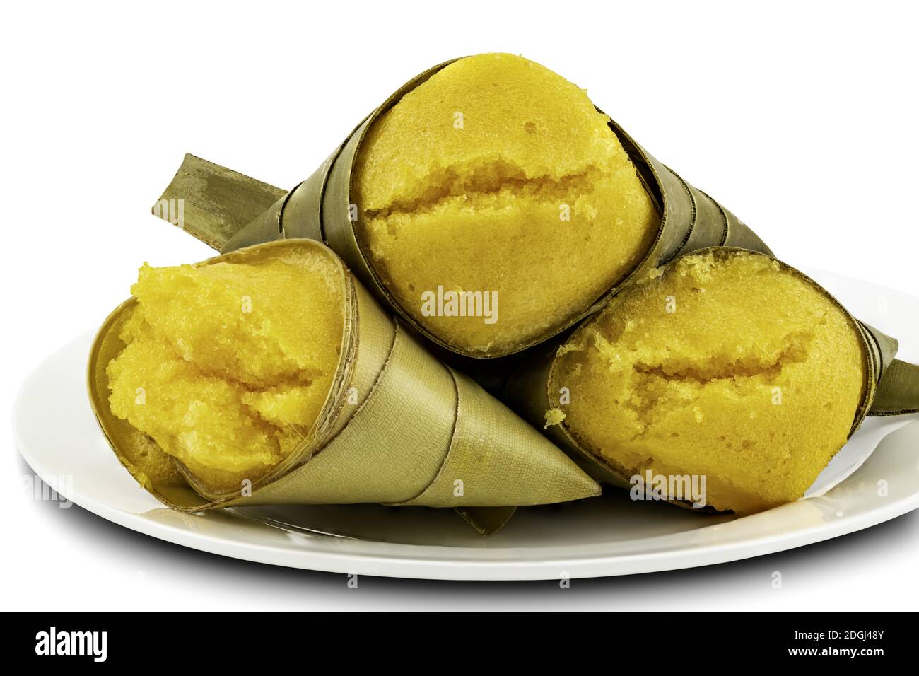 Toddy Palm Cake or Kanom Tarn, the local Thai dessert Stock Photo