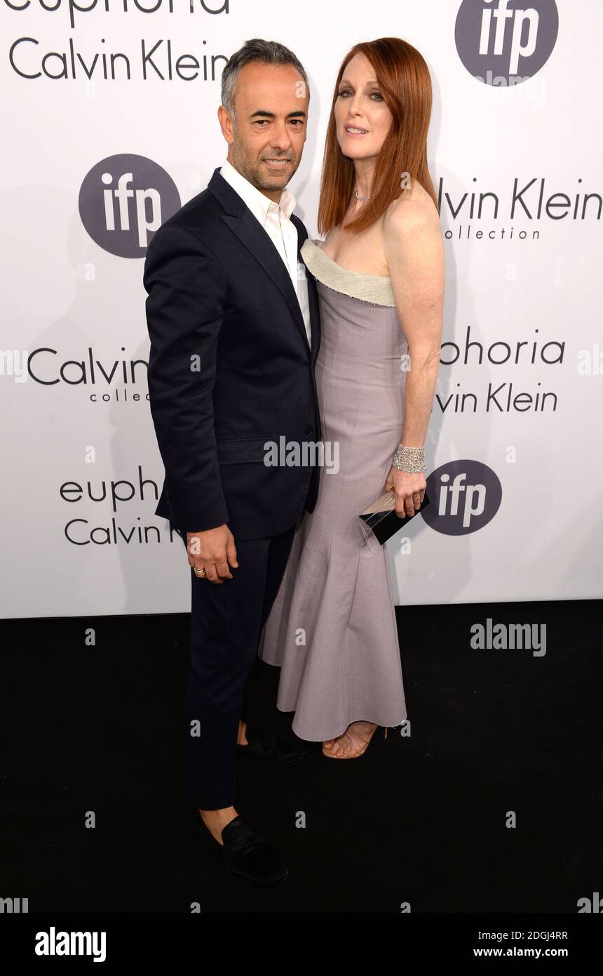 Francisco Costa and Julianne Moore attends the Calvin Klein party, part of the 67th Festival de Cannes, Palais du Festival, Cannes.  Stock Photo