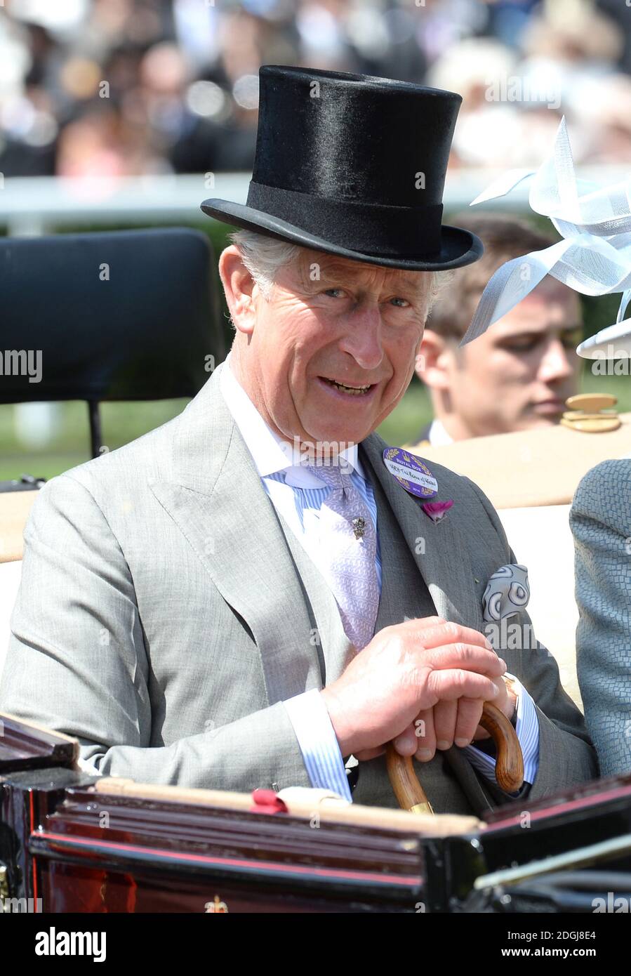 Prince Charles during the Royal Procession at the first day of Royal Ascot 2014, Ascot Racecourse, Berkshire. Copyright should red Doug Peters EMPICS Entertainment Stock Photo