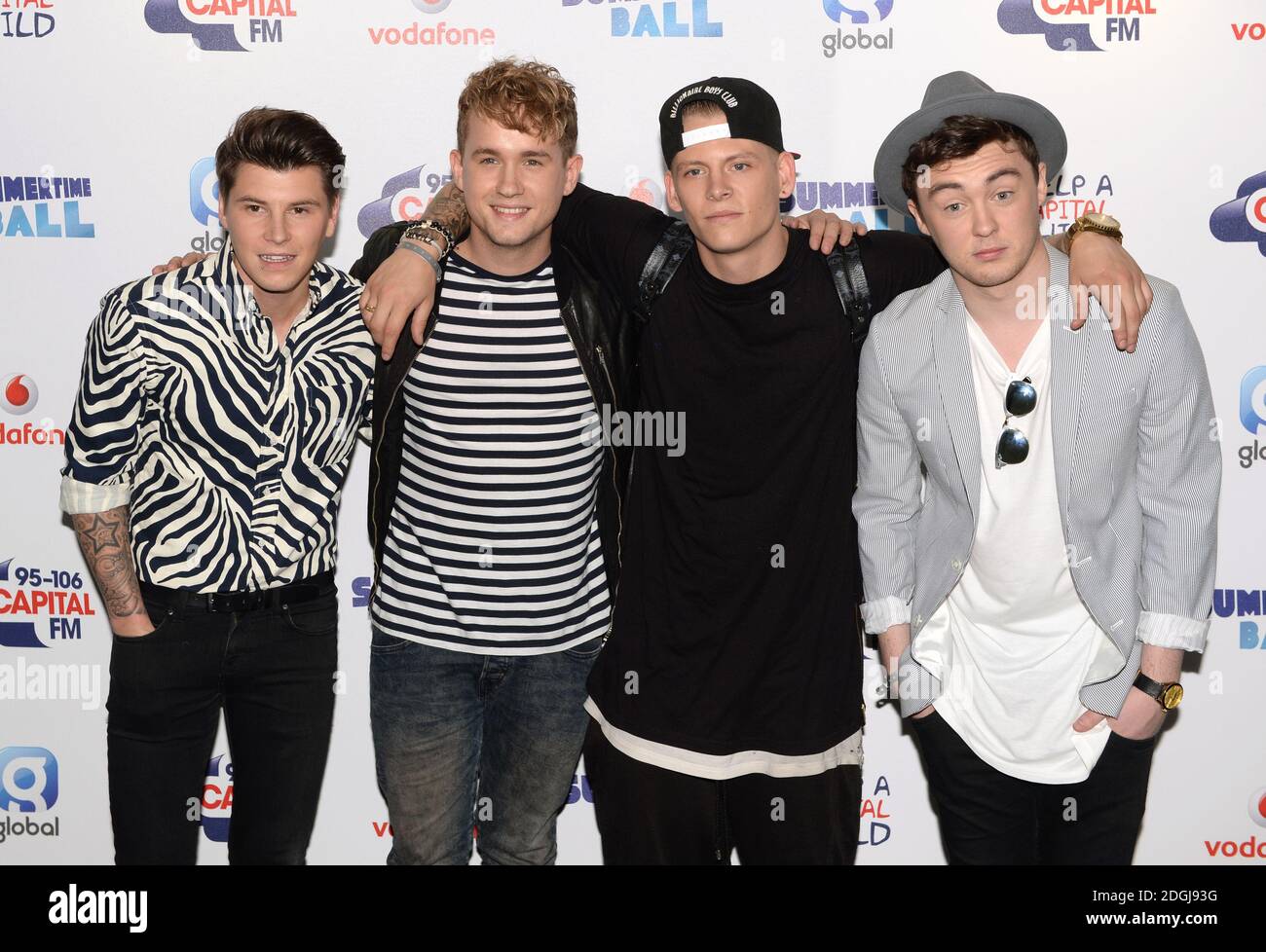 Rixton backstage at the Capital FM Summertime Ball, Wembley Stadium ...