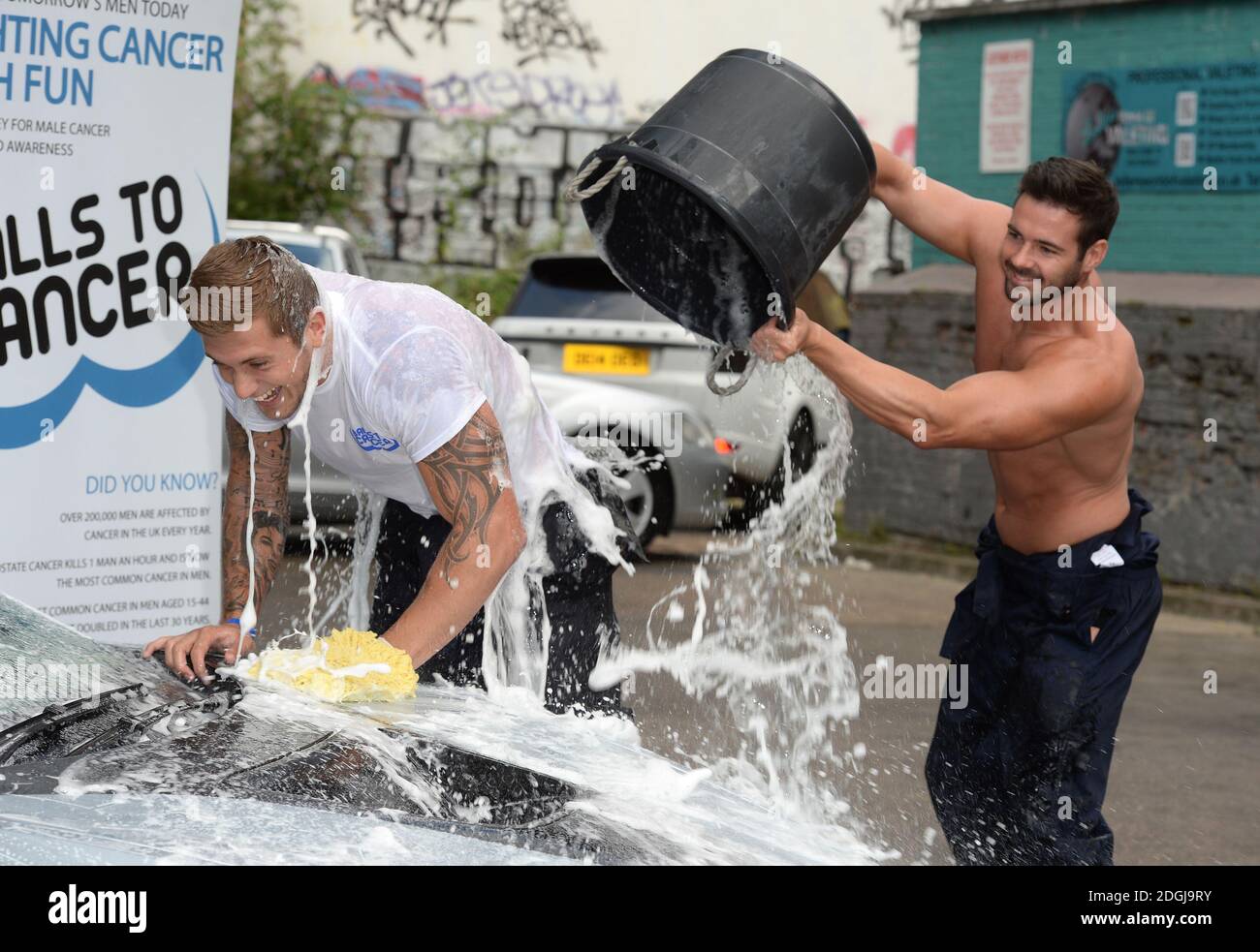 Dan Osbourne during a car wash as he is revealed as newest Dreamboy for  selected dates on The Dreamboys Fit and Famous UK Tour, London Stock Photo  - Alamy