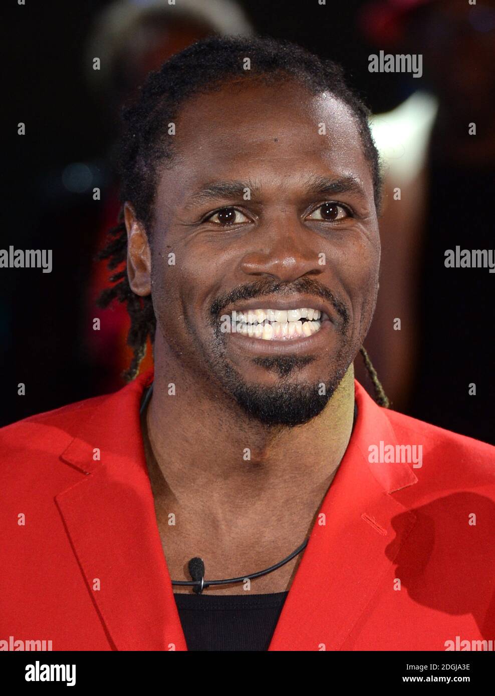 Audley Harrison arriving at The Celebrity Big Brother 2014 House