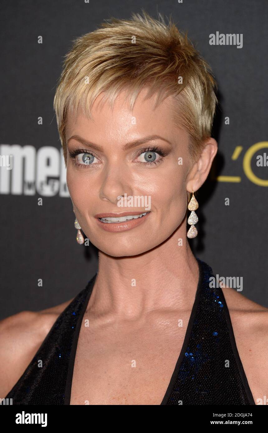 Jaime Pressly attends the 2014 Entertainment Weekly Pre-Emmy Party at Fig & Olive, West Hollywood, California.  Stock Photo