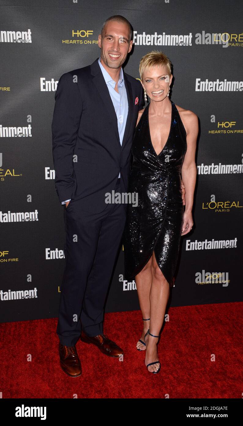 Hamzi Hijazi And Jaime Pressly Attend The 2014 Entertainment Weekly Pre 