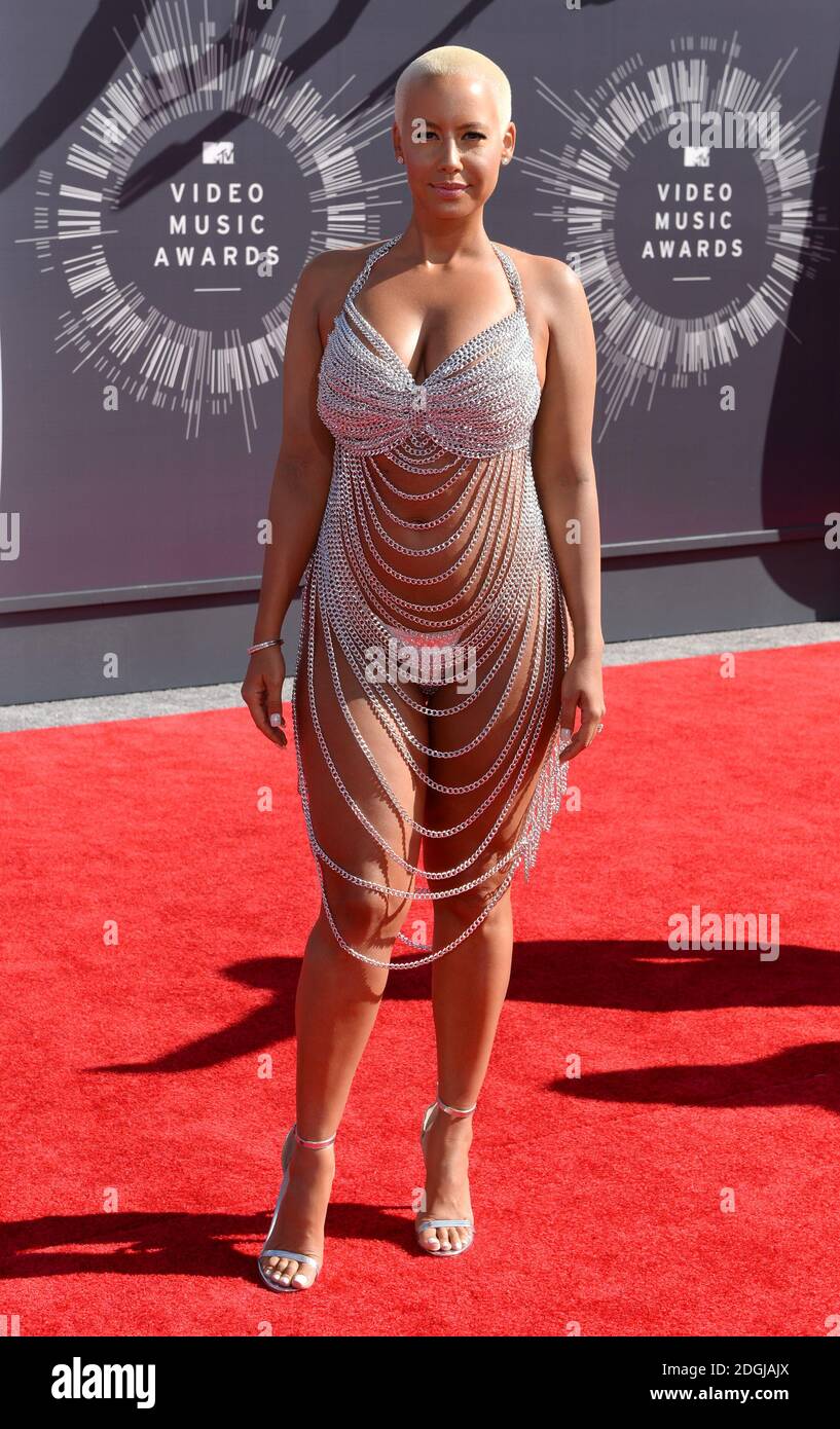 Amber Rose and 21 Savage attending the MTV Video Music Awards 2017 held at  The Forum in Los Angeles, USA Stock Photo - Alamy