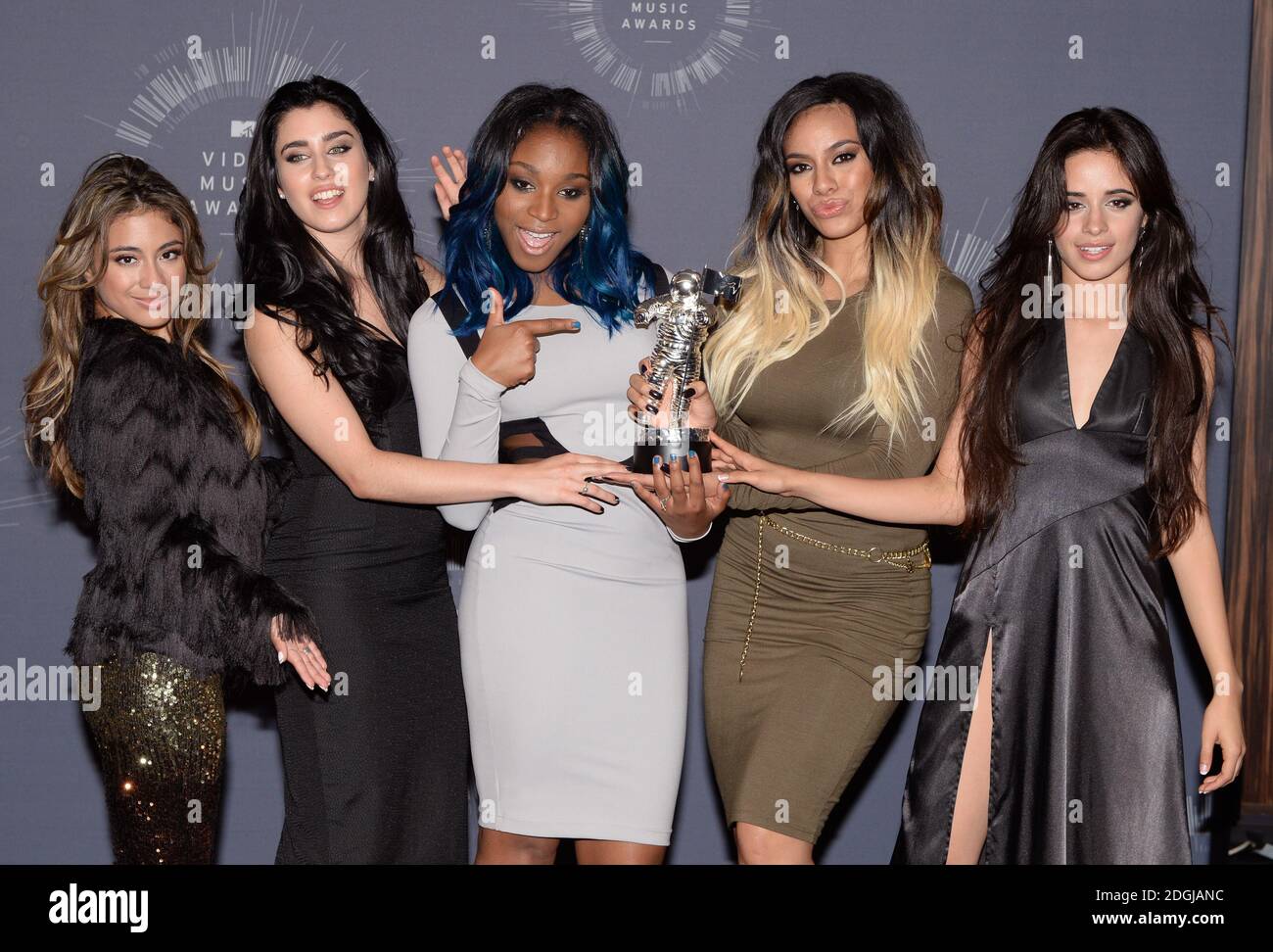 Fifth Harmony Backstage In The Mtv Video Music Awards 2014 Press Room The Forum Inglewood Los Angeles Photo Credit Should Read Doug Peters Empics Entertainment 2DGJANC