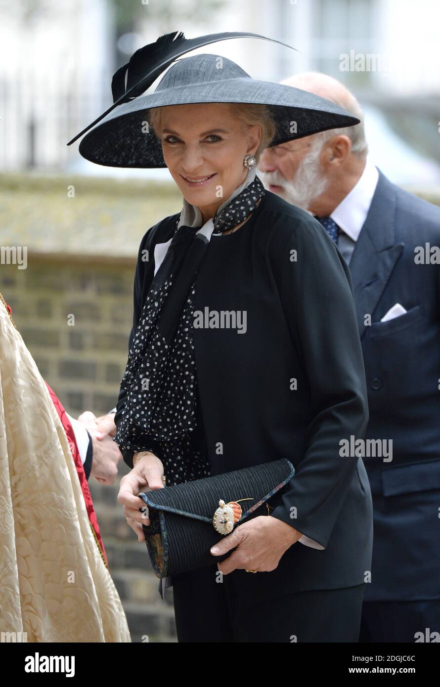 Princess Michael of Kent arriving at the Memorial Service for Mark ...