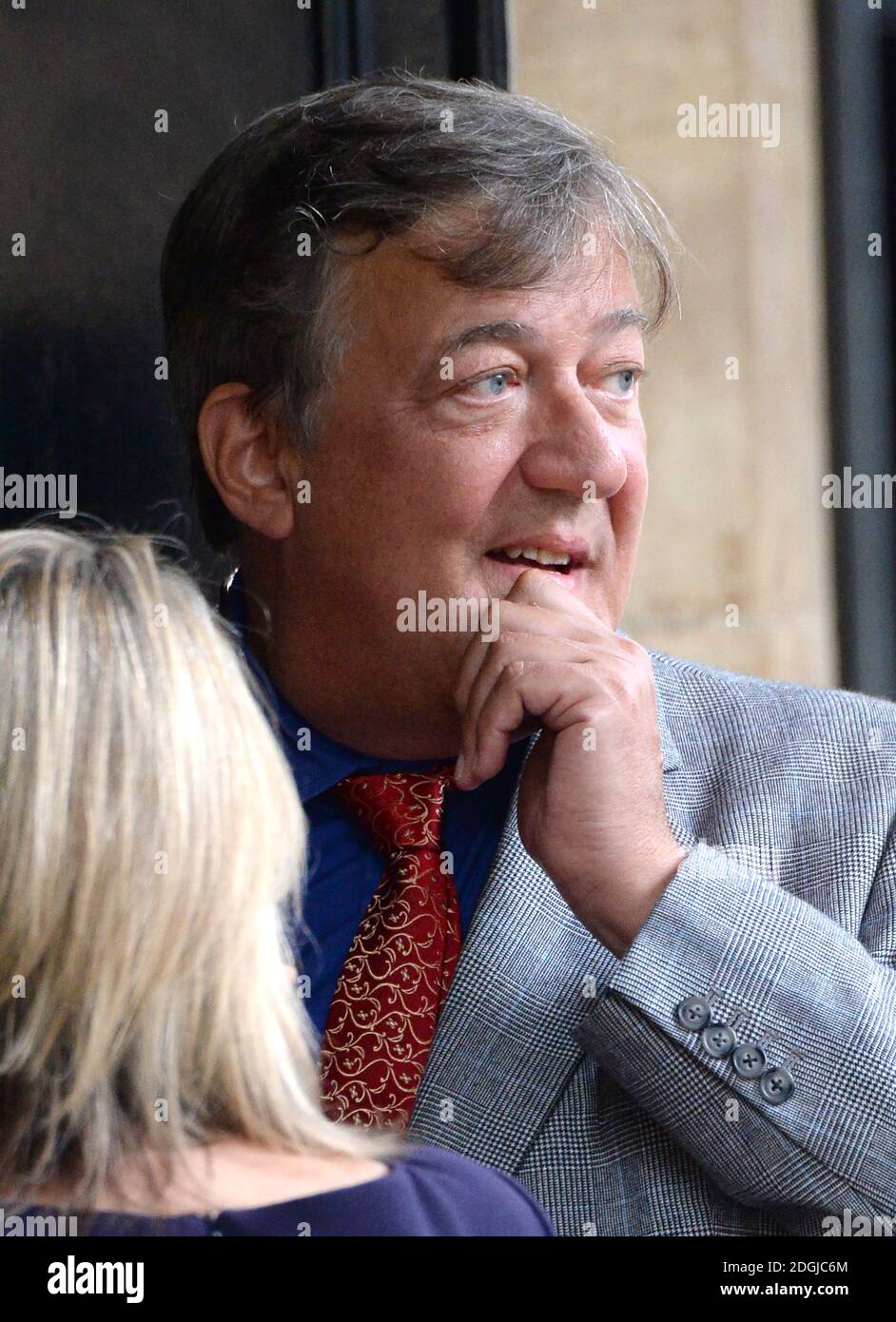 Stephen Fry arriving at the Memorial Service for Mark Roland Shand, St ...