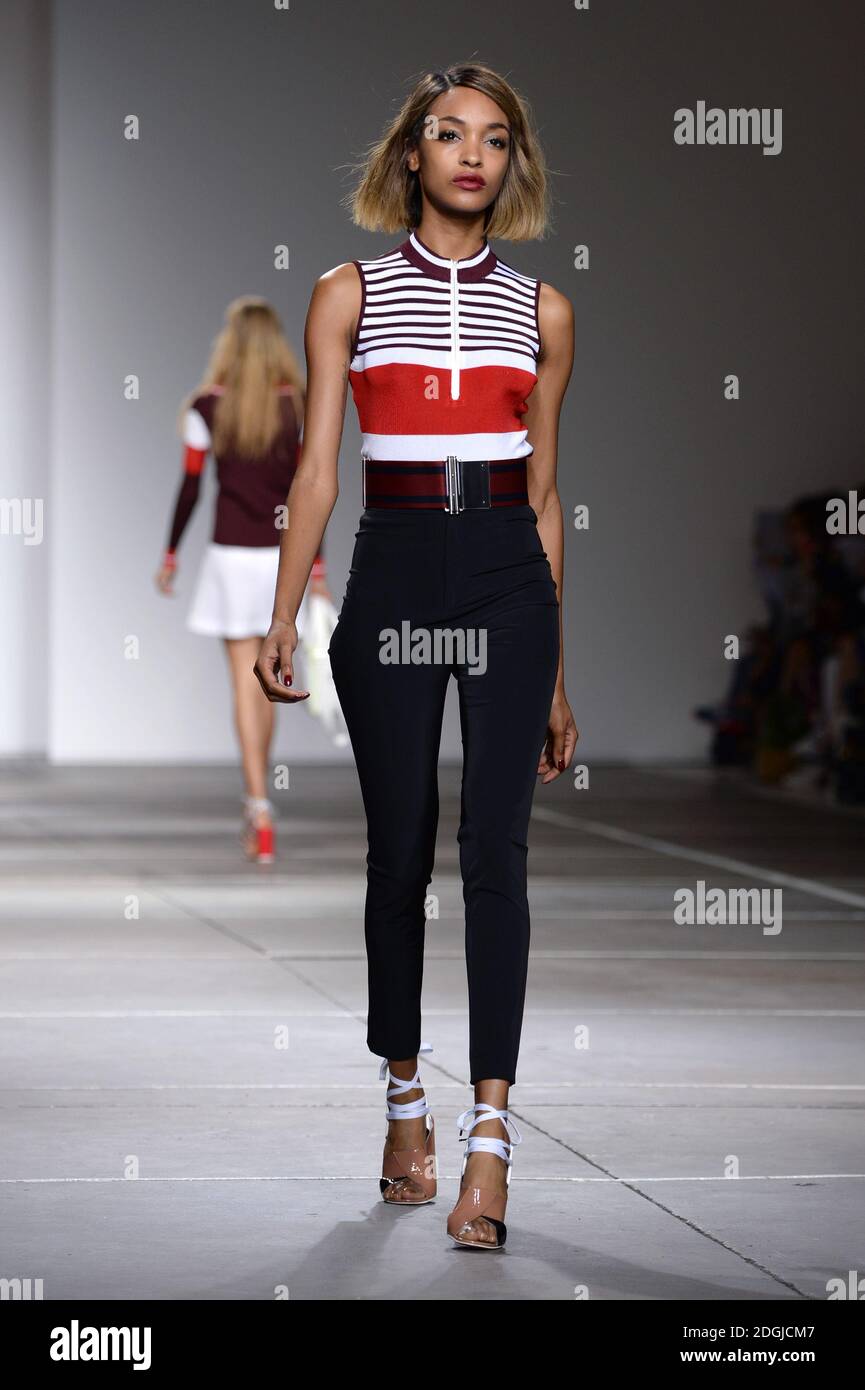Jourdan Dunn models at the Unique Catwalk Show, part of London Fashion Week  SS15, the Topshop Show Space, Kings Cross, London Stock Photo - Alamy