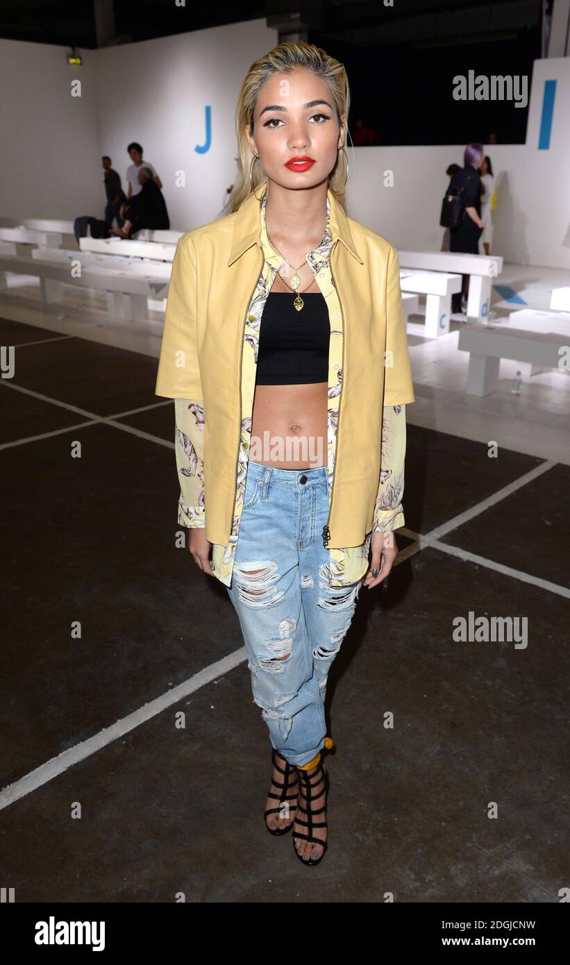 Pia Mia at the Unique Catwalk Show, part of London Fashion Week SS15, the  Topshop Show Space, Kings Cross, London Stock Photo - Alamy