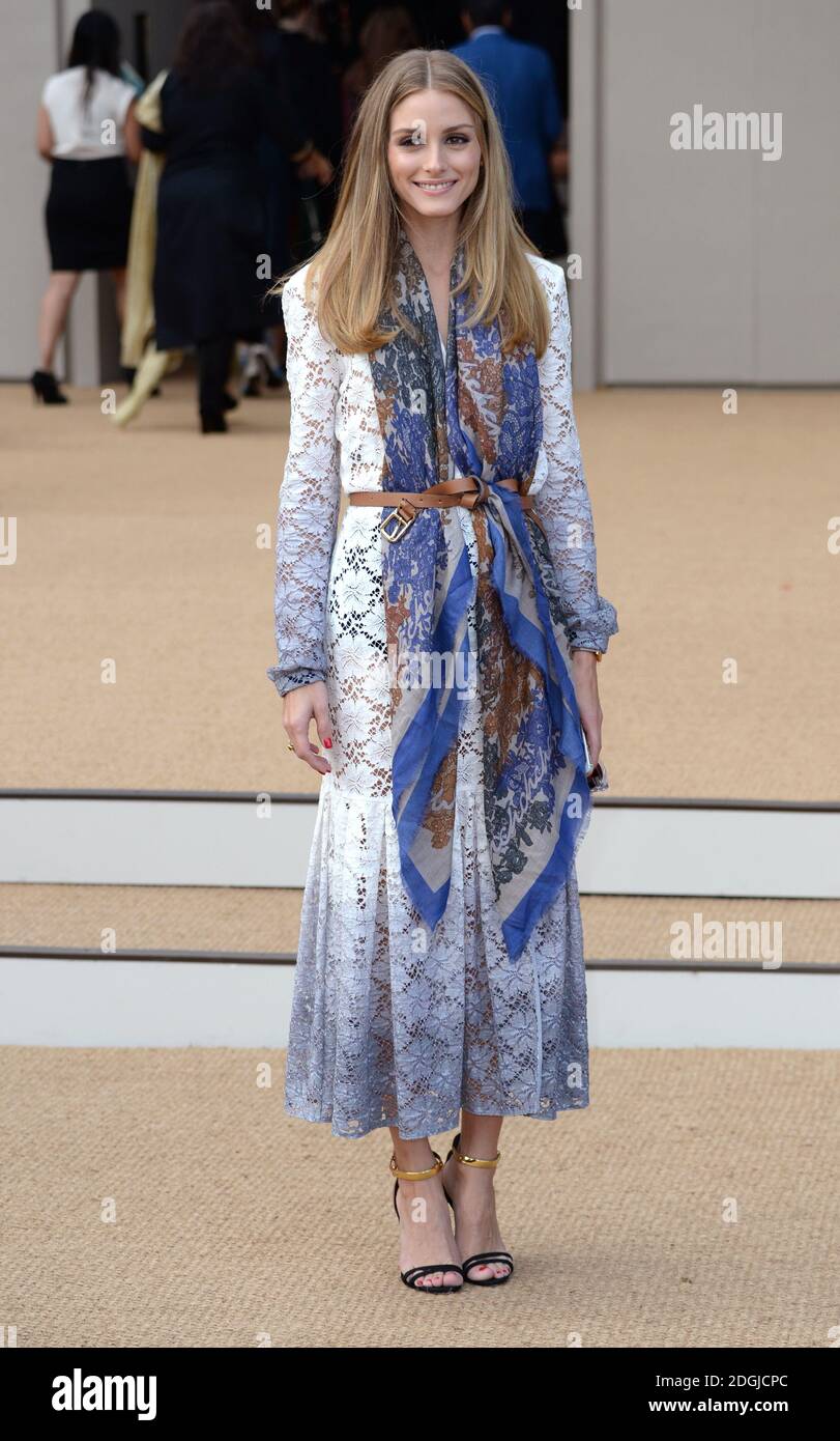 Olivia Palermo at the Burberry Prorsum Catwalk Show, part of London Fashion  Week SS15, Hyde Park, London Stock Photo - Alamy