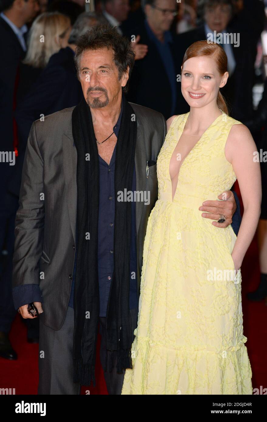 Al Pacino and Jessica Chastain arriving at the Salome & Wilde Salome UK