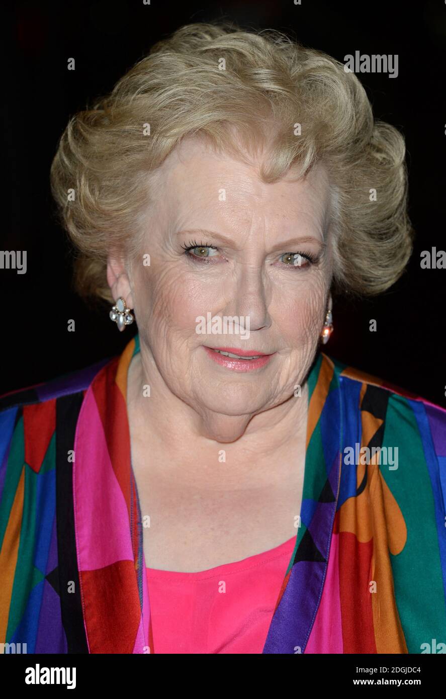 Denise Robertson attends a party to celebrate Lorraine Kelly's 30 Years in Breakfast Television, the Langham Hotel, London.   Stock Photo