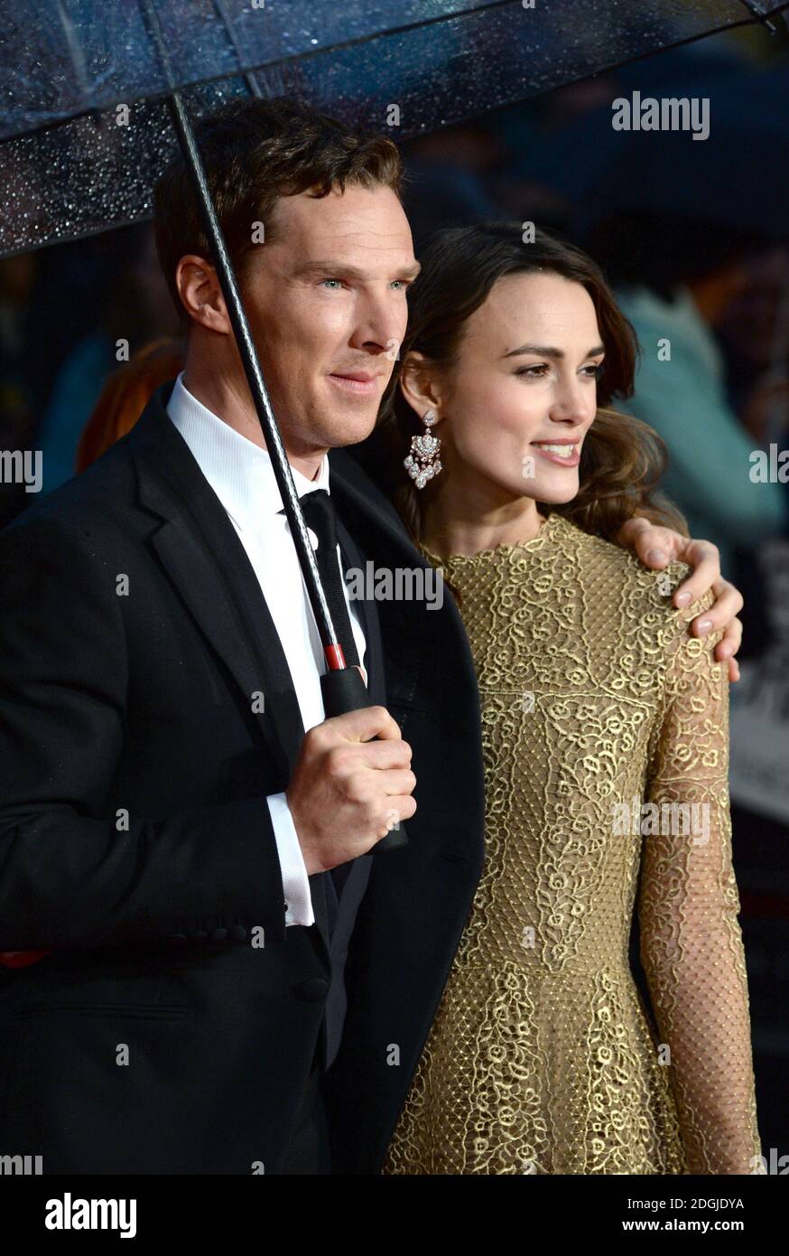 Benedict Cumberbatch and Keira Knightley attending The Imitation Game