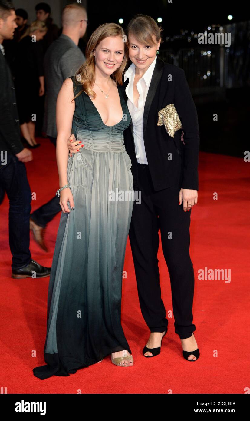 Alicia Von Rittberg and Anamaria Marinca arriving at the Fury Premiere, the Closing Night Gala of the 2014 BFI London Film Festival, Odeon Cinema, Leicester Square, London. Stock Photo