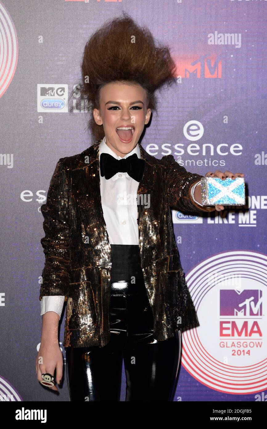 Tallia Storm arriving at the MTV Europe Music Awards at the Hydro in