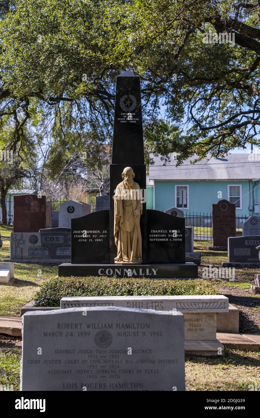 Tomb Of Texas Governor John Bowden Connally, Jr. Stock Photo