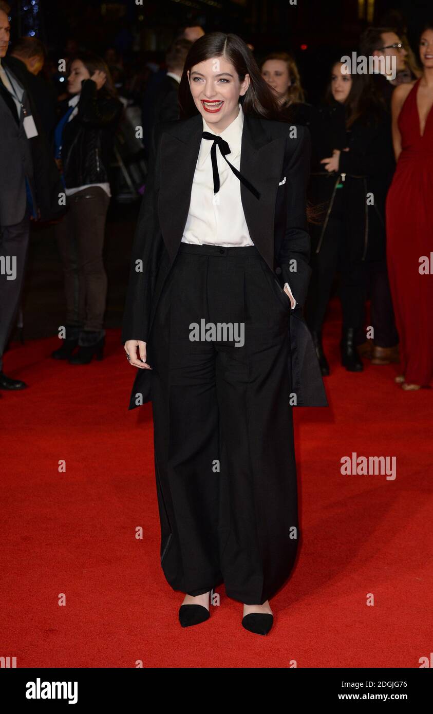 Lorde attending The Hunger Games Mockingjay Part 1 Premiere, Odeon