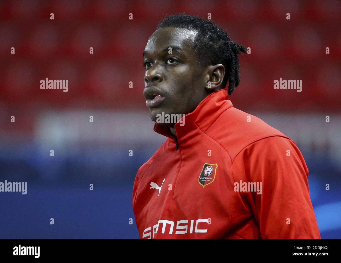 Faitout Maouassa of Stade Rennais during the UEFA Champions League, Group E  football match between Stade Rennais and Sevilla FC (FC Seville) on  December 8, 2020 at Roazhon Park in Rennes, France -