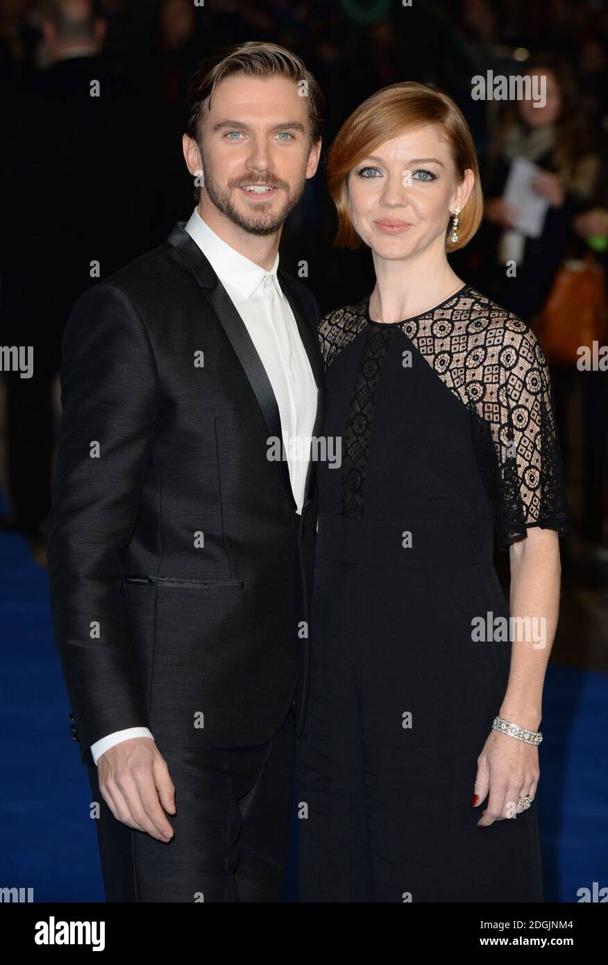 Dan Stevens and Susie Hariet arriving at the Night at the Museum Secret ...