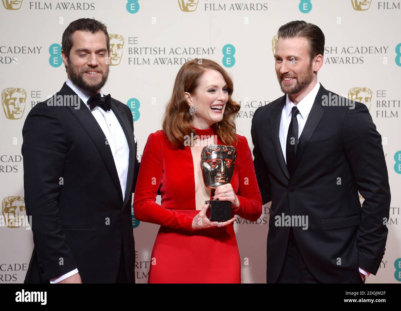 Chris Evans and Henry Cavill at the BAFTAs 2015