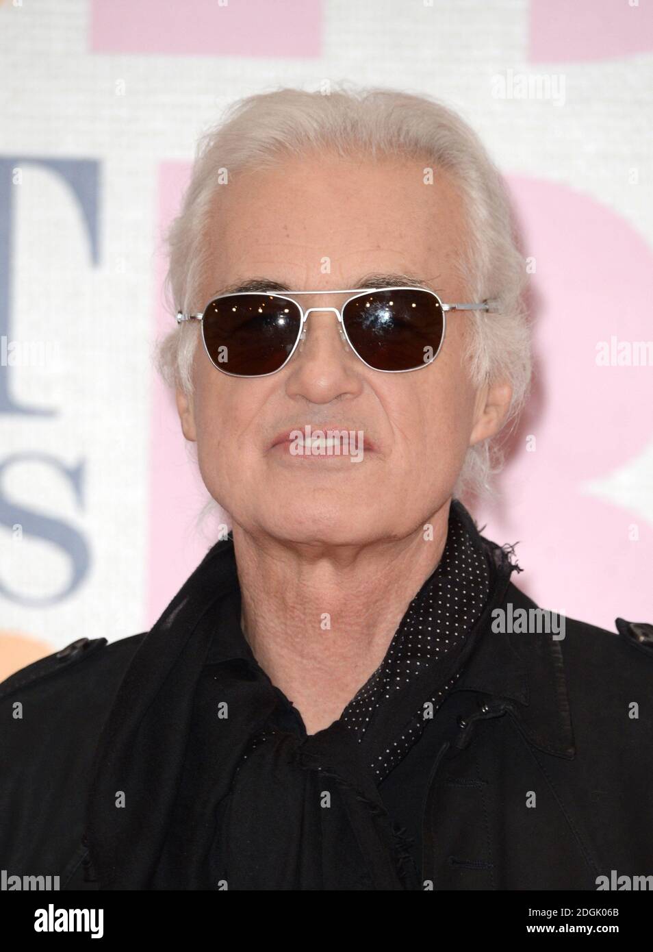 Jimmy Page attending the Brit Awards 2015 with MasterCard held at The ...
