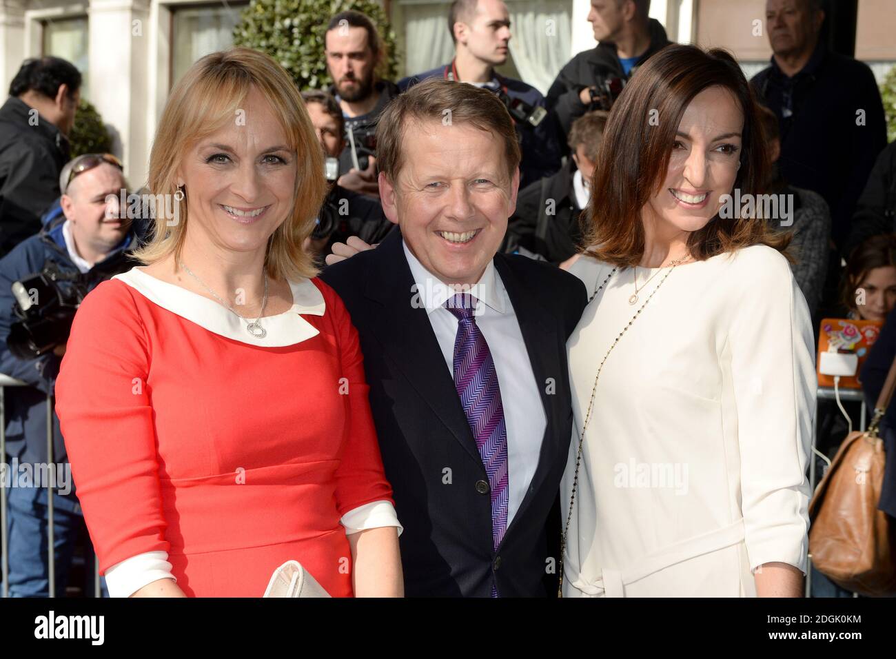 Louise Minchin, Bill Turnbull and Sally Nugent attending the 2015 TRIC Awards at the Grosvenor House Hotel in London. Stock Photo