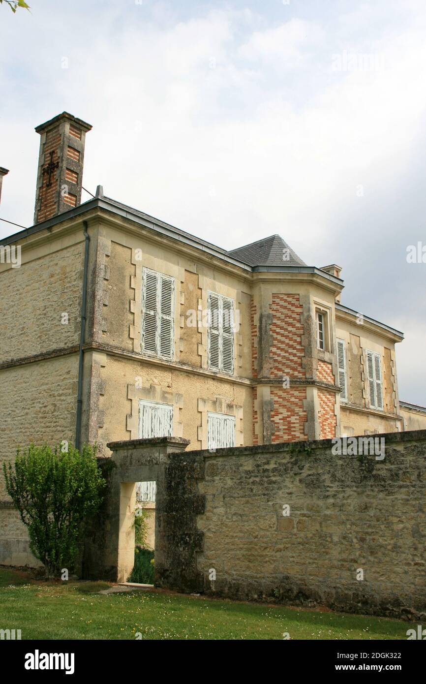 former presbytery in surgères in france Stock Photo