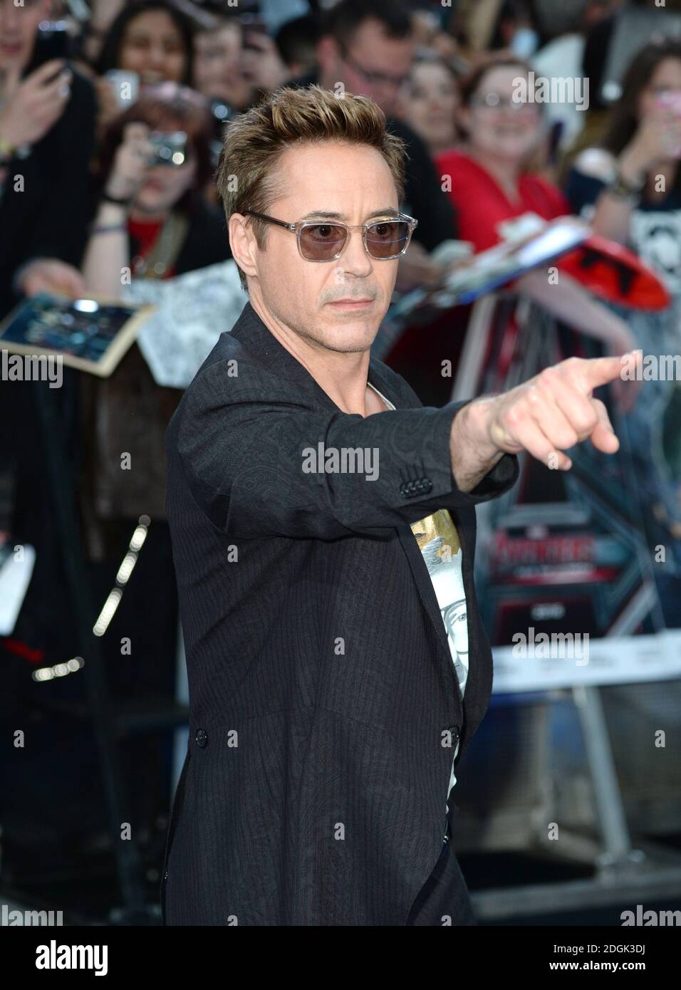 Robert Downey Jr (Tony Stark/ Iron Man) attending Marvel Avengers: The Age  Of Ultron European Film Premiere held at the VUE cinema in Westfield,  London Stock Photo - Alamy