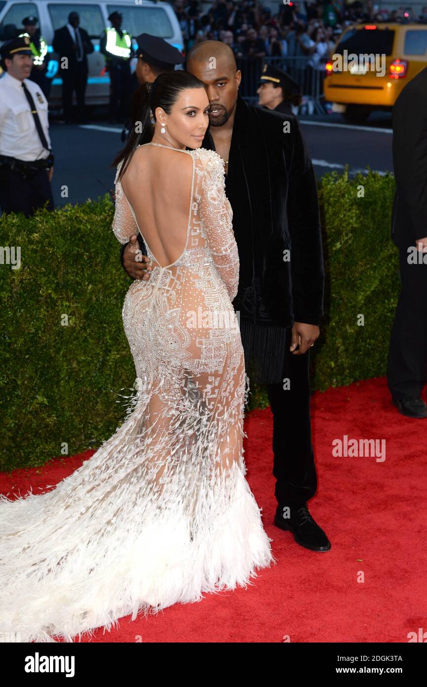 Kanye West And Kim Kardashian West Attending The Metropolitan Museum Of