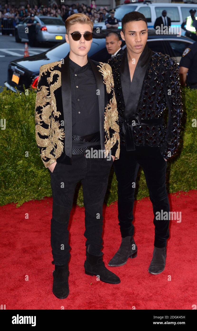 Justin Bieber and Olivier Rousteing attending The Metropolitan Museum
