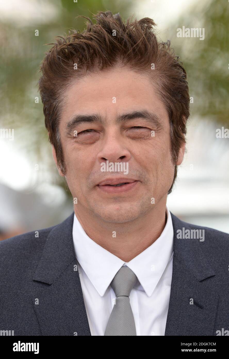 Benicio Del Toro attending the Sicario photocall taking place during the 68th Festival de Cannes held at the Palais de Festival, Cannes, France (Mandatory Credit: Doug Peters/EMPICS Entertainment)   Stock Photo
