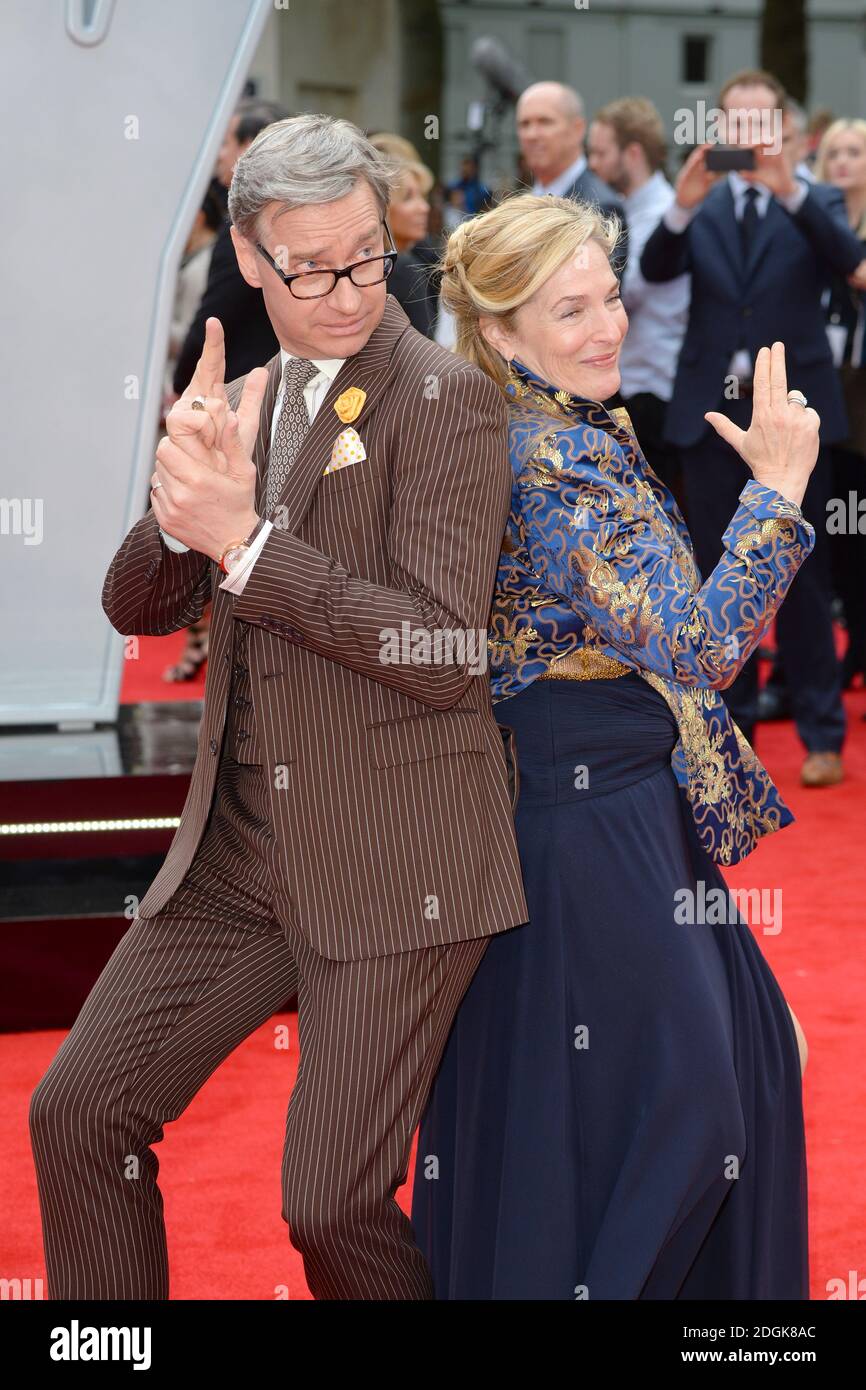 Paul Feig and Jenno Topping attending the European premiere of Spy held at the Odeon cinema Leicester Square, London    (Mandatory Credit: DOUG PETERS/ EMPICS Entertainment) Stock Photo