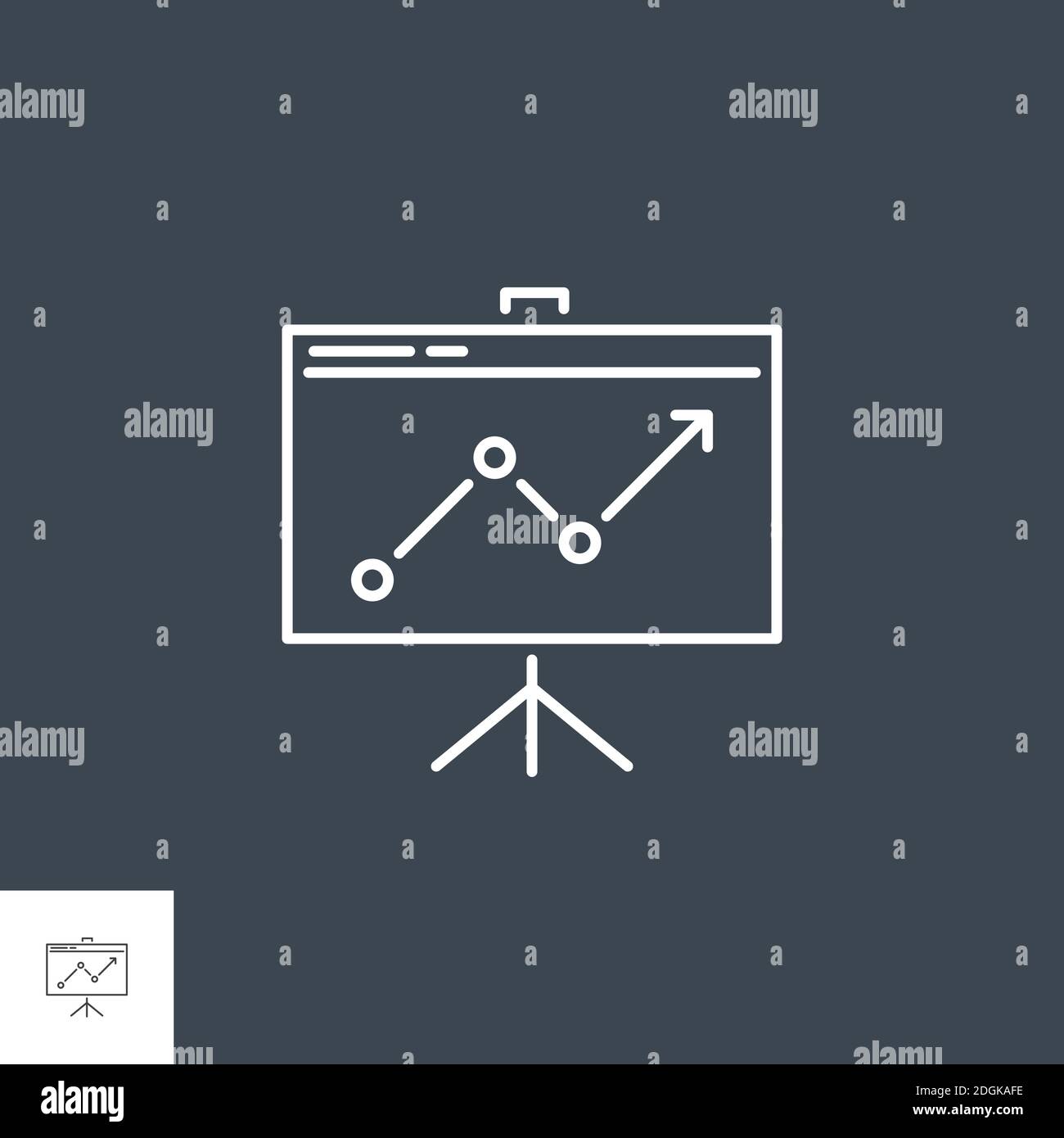 Presentation Related Vector Line Icon Stock Vector Image & Art - Alamy