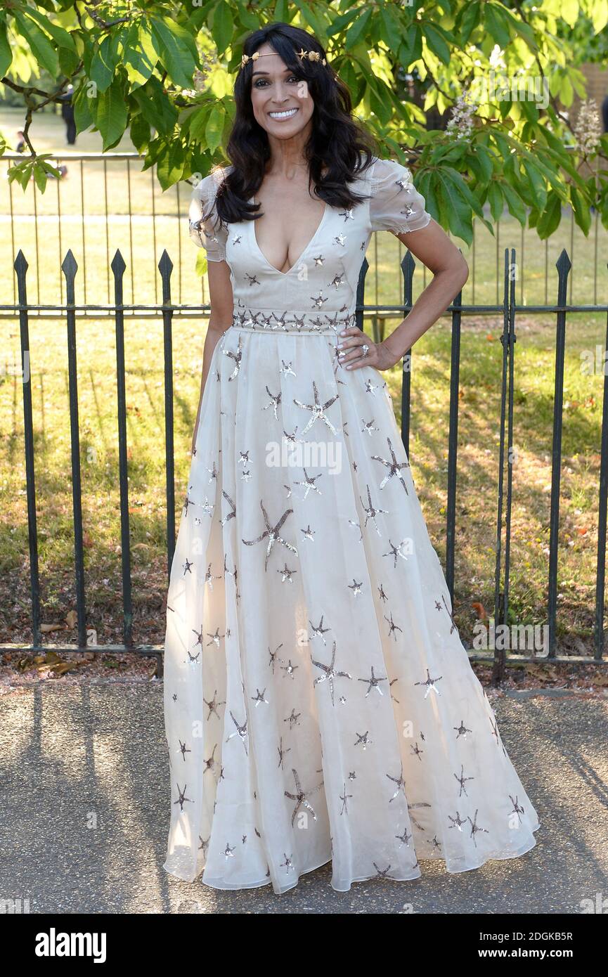 Jackie St Clair arriving at the Serpentine Gallery Summer Party, Hyde