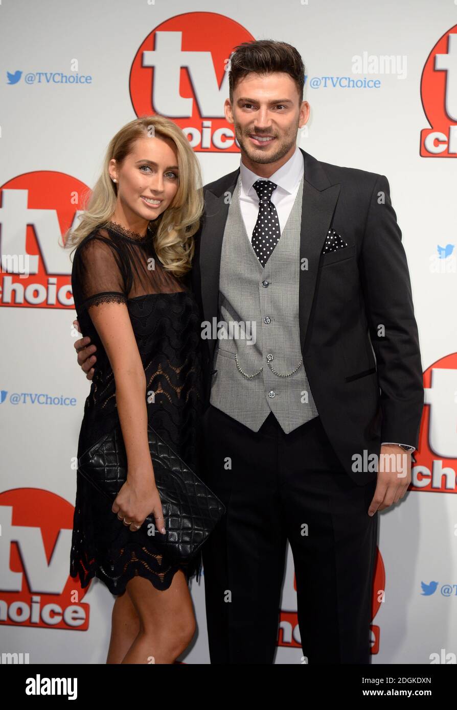 Jake Quickenden and girlfriend Danielle Fogarty arriving at the 2015 TV