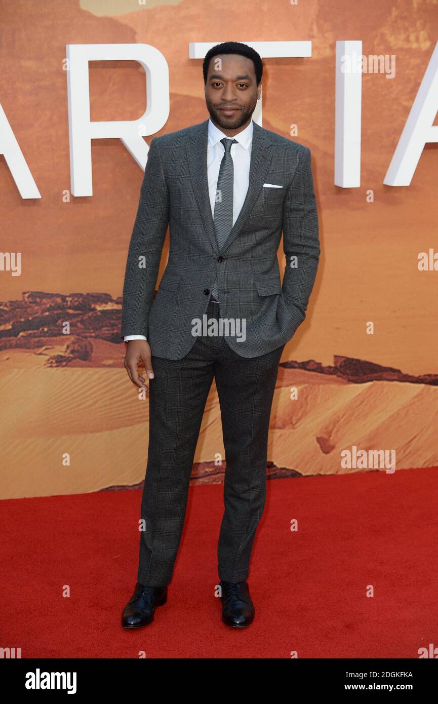 Chiwetel Ejiofor attending The Martian European Premiere held at the