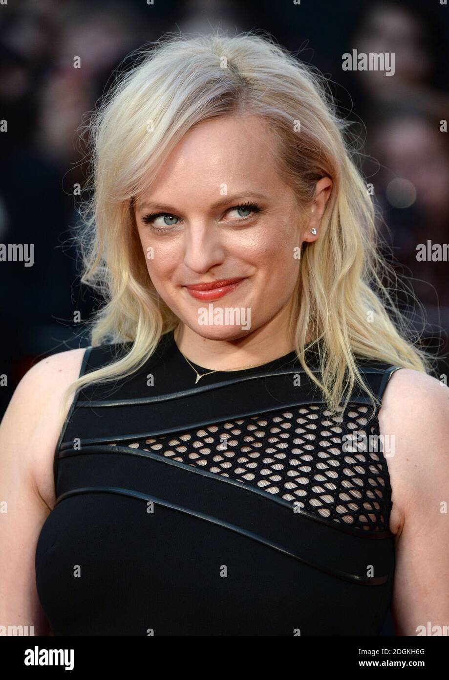 Elisabeth Moss arriving at the BFI London Film Festival Gala Premiere ...