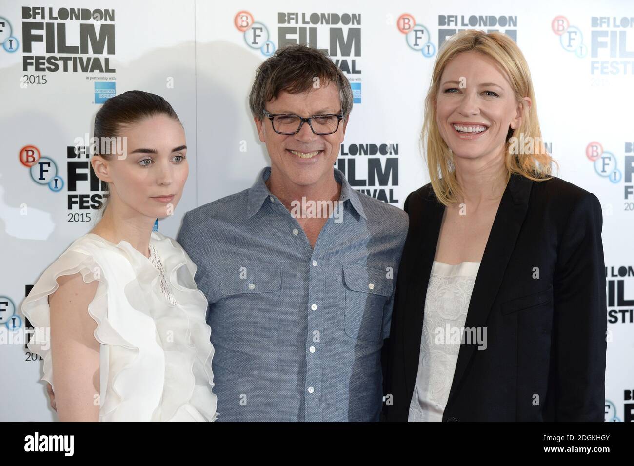 Rooney Mara, Director Todd Haynes and Cate Blanchett at the BFI London ...