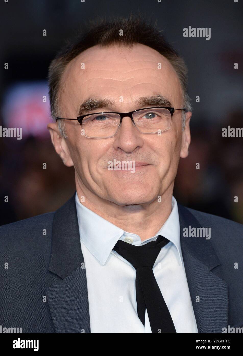 Danny Boyle arriving at the BFI London Film Festival closing night Premiere  of Steve Jobs, Odeon Cinema, Leicester Square. Photo Credit should read  Doug Peters/EMPICS Entertainment Stock Photo - Alamy