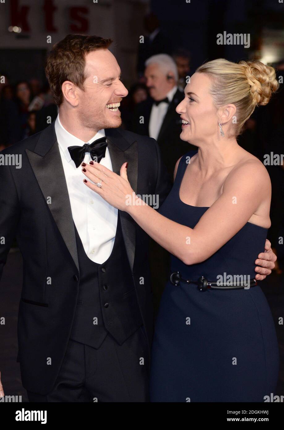 Kate Winslet and Michael Fassbender arriving at the BFI London Film